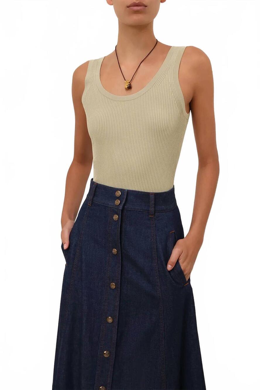 NEW ZIMMERMANN mahon scoop tank in light khaki